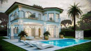 Beautiful new project in Forte dei Marmi, 800 m from the sea. 