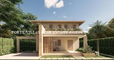 New project of villa with mini pool of about 30 square meters and garden, centrally located in Forte dei Marmi about 500 meters from the sea.