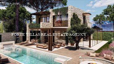 Meraviglioso progetto di villa singola con piscina, veranda coperta e posto auto privato, sitiato in posizione centrale a circa 1 km dal mare.